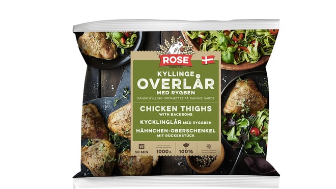 Overlår med rygben, frost