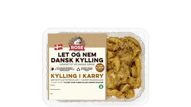 Kylling i karry, kyllingestrimler, køl