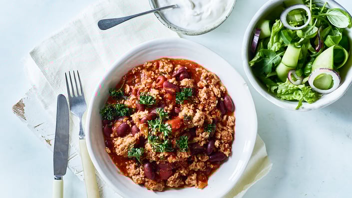 Erstat oksekødet med kylling