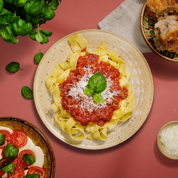 Italiensk pasta bolognese