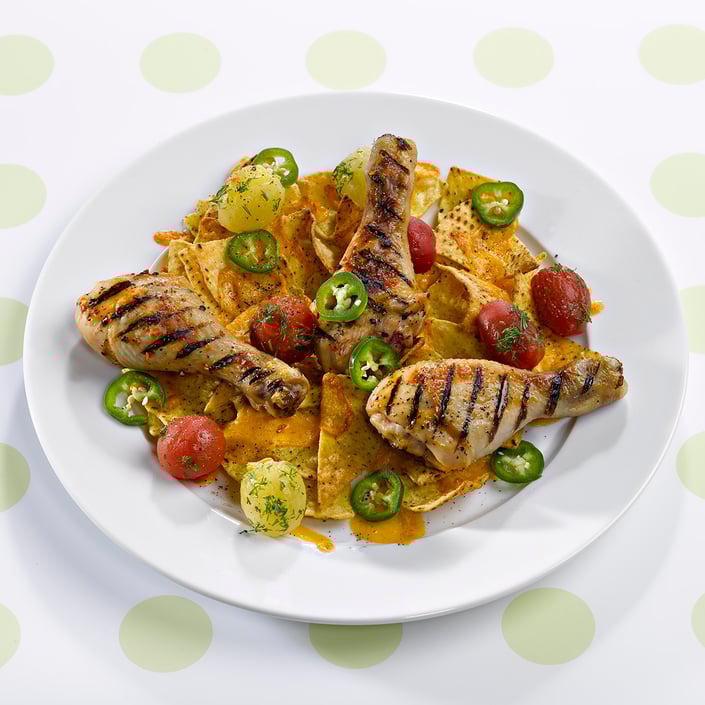 Kyllingelår med nachos