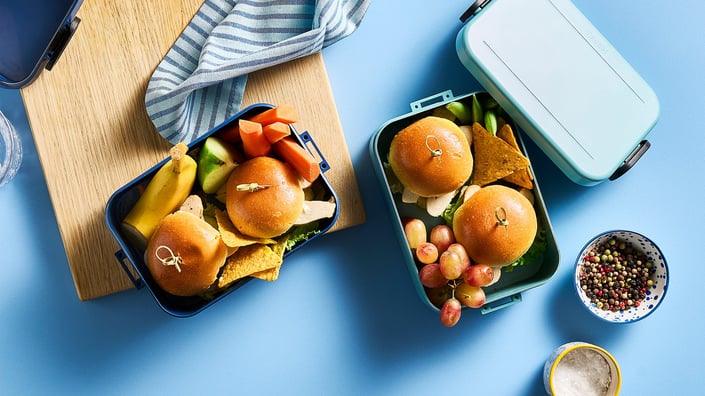 Mini kyllingeburger til madpakken