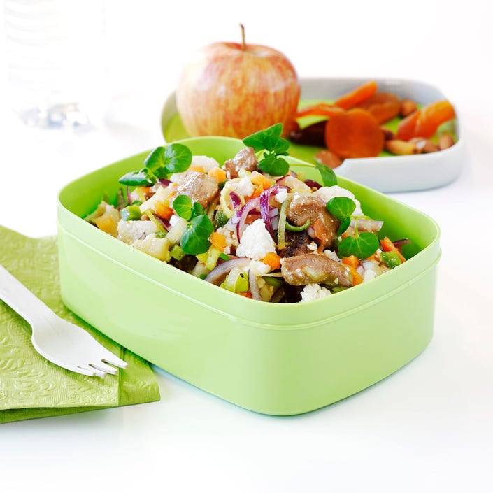 Sød chili marineret kyllingesalat