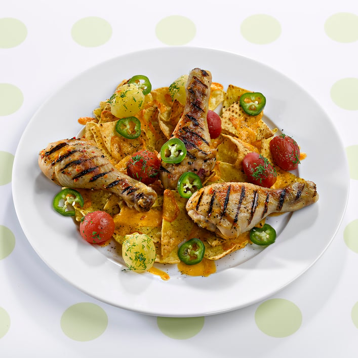 Kyllingelår med nachos