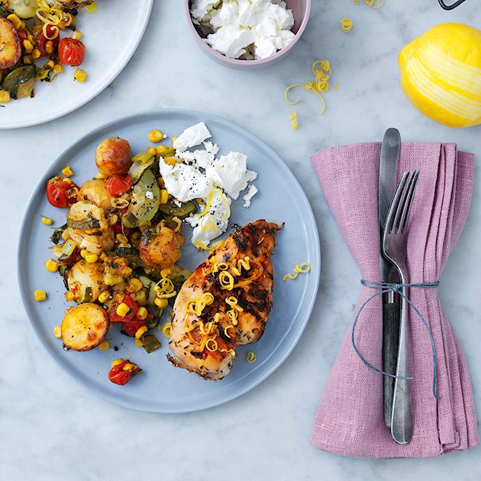 Lemon Chicken &amp; varm kartoffelsalat
