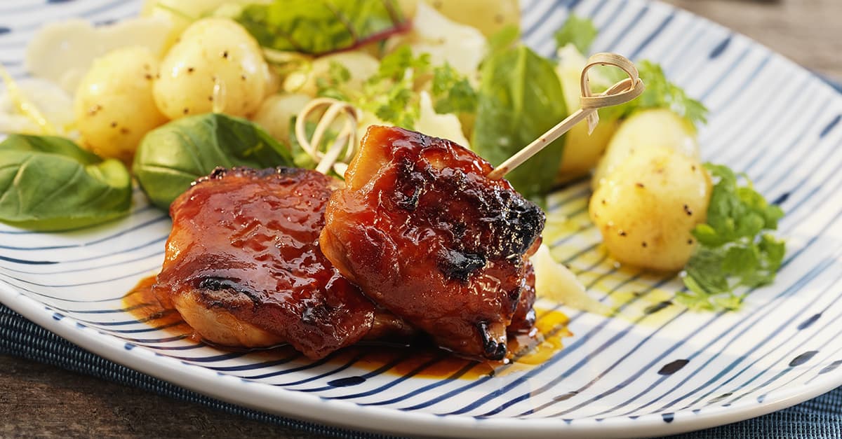 Sticky Barbecuelår og frisk kartoffelsalat