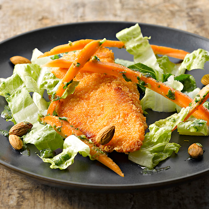 Crispy Chicken med mandelsalat