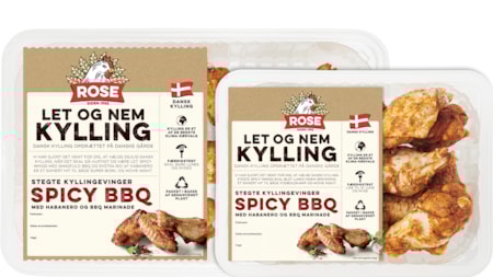 Stegte kyllingevinger spicy BBQ, køl