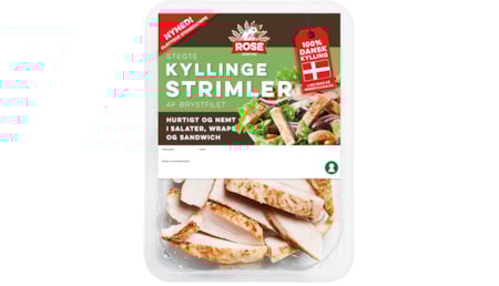 Færdigstegte kyllingestrimler, køl